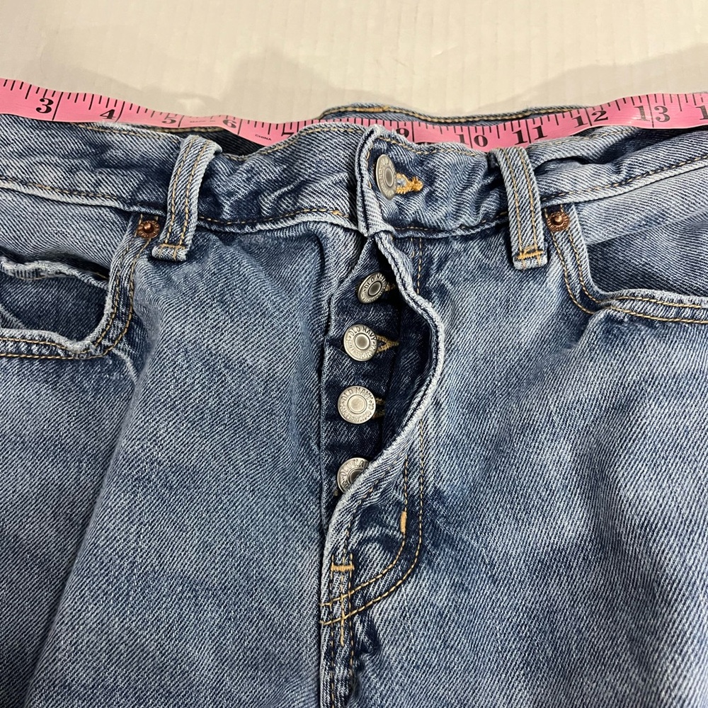 OLD NAVY BUTTON FLY HIGH RISE SLOUCHY TAPERD LEG (a407) - Picture 11 of 13